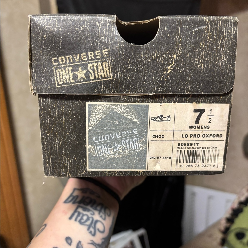 Converse One Star Black and White Sneakers
